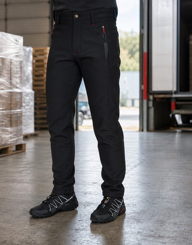 Siyah softshell kışlık iş pantolonu model görünümü
